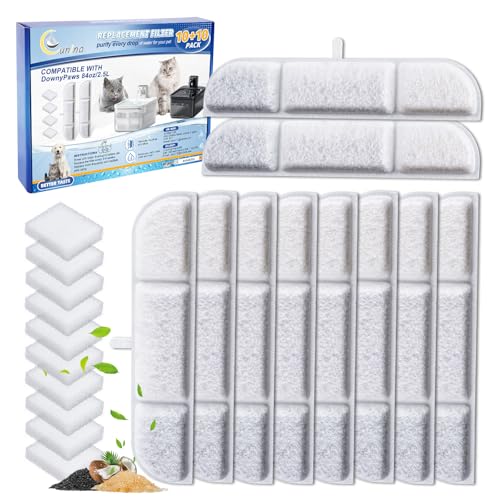 Cat Replacement Filters Fit for Downy Paws Water Fountain DPWFP6 (20 Count)