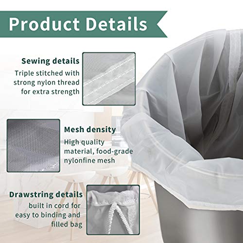 12"x18" Nylon Mesh Strainer Bags for Almond Nut Milk