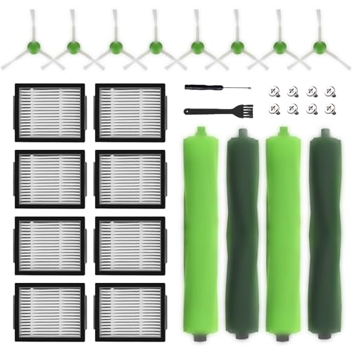 Replacement Parts accessories for irobot Roomba i1+ i7 i7+ i3+ i4+ i6+ i8+ J7+ Plus I & J Plus series Vacuum Cleaner Inclue 4 Roller Brushes