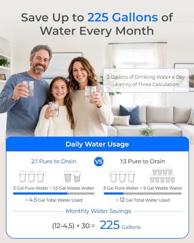 X8 WAN Alkaline Mineral Tankless Reverse Osmosis System Undersink
