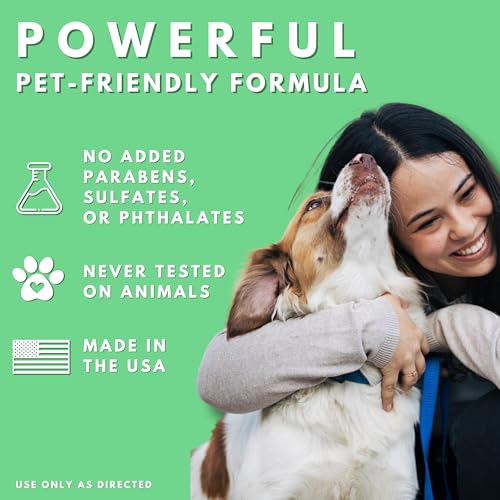 All Natural Stain & Urine Odor Eliminator Pet Enzyme Cleaner. Makes 1 Gallon. Dog & Cat Pee Smell Remover. Best Spray for Carpet (128 Fl Oz)