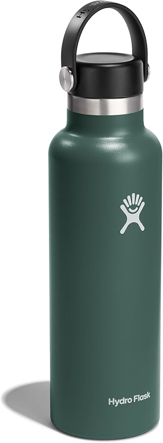 Hydro Flask Water Bottle - Insulated Stainless Steel - Non Spill, Leakproof in 21 Oz Fir Green