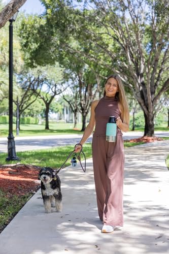 Portable Dog Water Bottle with 2 Removable Water Bowls for Dogs