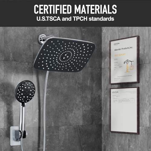 11.8“ Rain Shower Head with Handheld (2 Count)