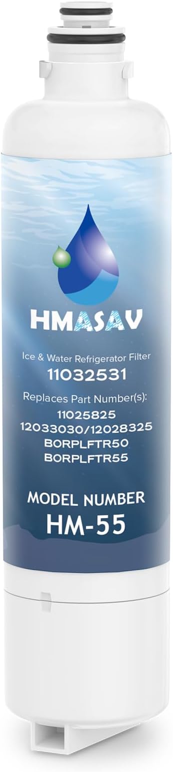 Bosch Water Filter Replacement - Ultra Clarity Pro Water Filter Bosch, BORPLFTR50, BORPLFTR55, Thermador Replacement for 12033030, 12028325, 11025825, B36CT80SNS, B36CL80ENS, WFC100MF, 1PACK - AquaVibe