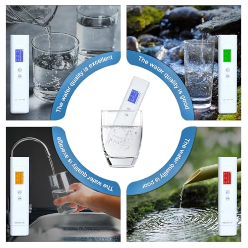 Water Tester TDS Tester 6 in 1 Professional Digital Water Quality