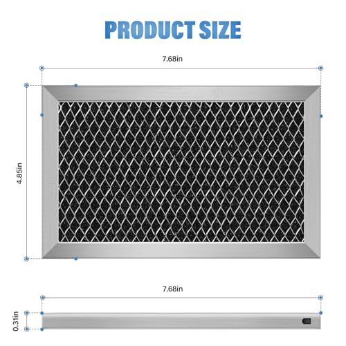 4Pcs Microwave Charcoal Filter Replacement for GE JX81C WB02X10776