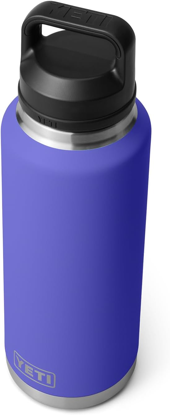 YETI Rambler 46 oz Bottle, Leakproof, Vacuum Insulated, Stainless Steel with Chug Cap, Ultramarine Violet