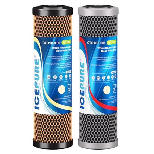2.5" x 10" Whole House CTO Activated Carbon Water Filter Combo Kit (2 Count)