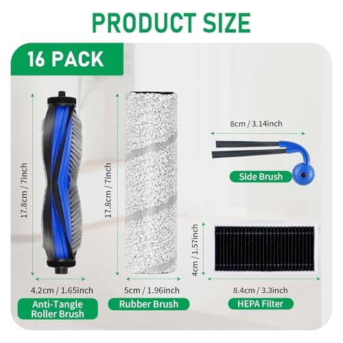 Replacement Accessories Kit Compatible with Ecovacs Deebot X11 (19 Count)