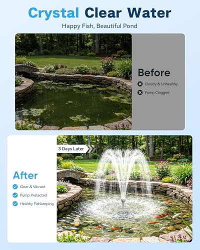 Solar Pond Filter & 1600GPH Pump Kit