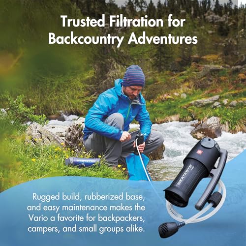 Vario Dual Mode Hand Pump Continuous Water Filter for Backcountry