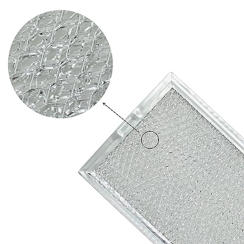 Microwave Grease Filter Replaces 5304464105 WB06X10608 Compatible GE Microwave Grease Filter 5.1" x 7.6" (2 Count)
