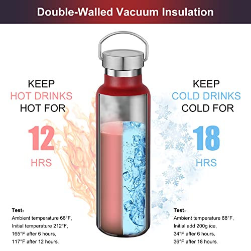 20 oz Insulated Water Bottles Bulk 2 Pack (2 Count)