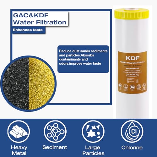 Whole House Water Filter Cartridge 4.5 x 20 KDF Water Filter