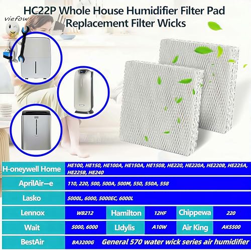 2 Pack Whole House Furnace Humidifier Water Panel Filter
