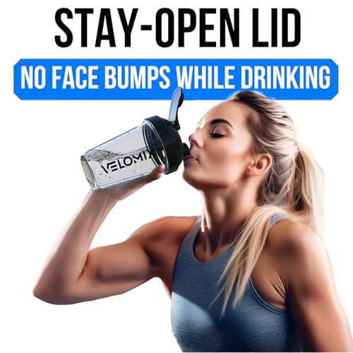 2 Pack 20oz Protein Shaker Bottle for Protein Mixes (2 Count)