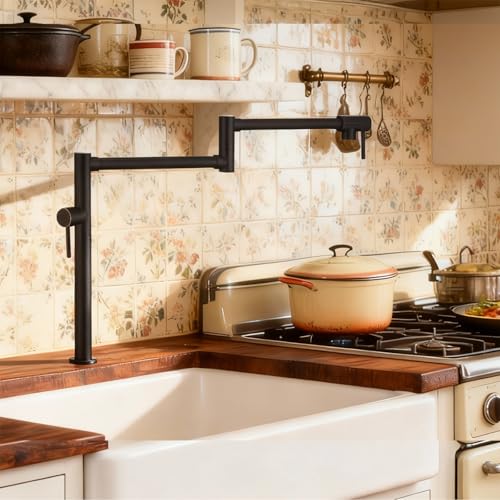 Brass Pot Filler Faucet Deck Mount