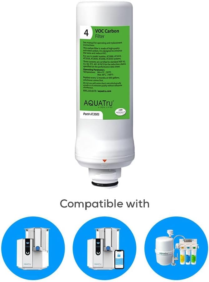 AquaTru Classic VOC Carbon Replacement Filter (3 Count)