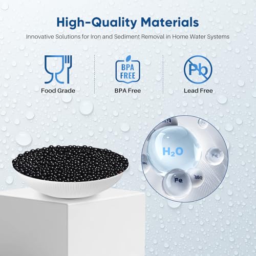 10" x 4.5" Whole House Iron Reducing Sediment Filter Compound for Well (3 Count)