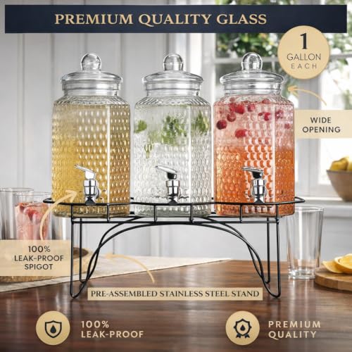 Drink Dispenser Set of 3