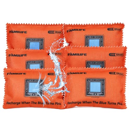 Rechargeable Desiccant Packs for Storage (6 Count)