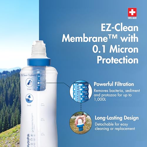 BeFree Collapsible Water Filter Bottle 0.6L