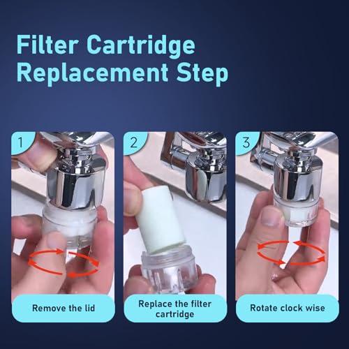 8 PP Cotton Filters Elements Replacement for ATQ Sink Faucet Extender Swivel Aerator