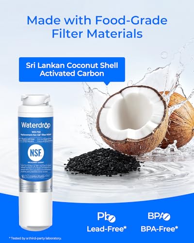 MSWF NSF 42&372 Certified Refrigerator Water Filter (2 Count)