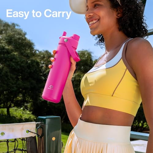 Insulated Water Bottle with Straw Stainless Steel Water Bottle