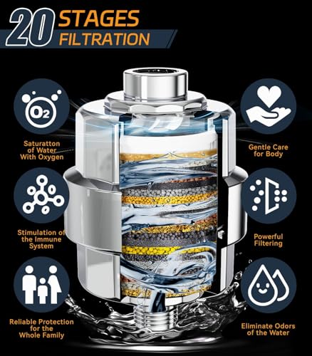 20 Stage Shower Filter for Hard Water