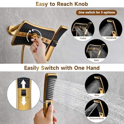 Dual Shower Head with Handheld