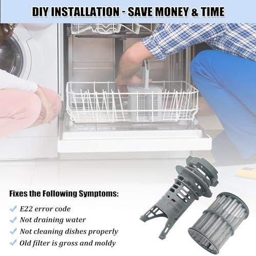 UPGRADED 645038 00645038 Dishwasher Drain Mesh Filter