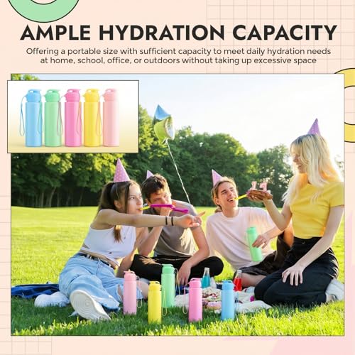 20 Pcs 17 Oz Plastic Water Bottles Bulk Sports (20 Count)