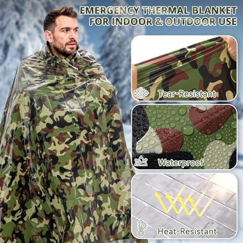 Survival Emergency Thermal Blankets (4 Count)