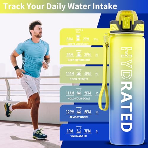 Water Bottle with Straw