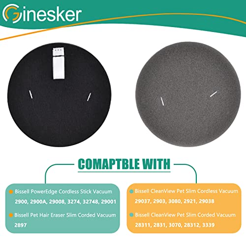 3070 Filter Replacement for Bissell Cleanview Pet Slim 3080 2831 3339 2903 2921 Pet Hair 2897 4 Pack Filter for Bissell PowerEdge 2900A 2900 3274 Vacuum Compare to Part # 1623102 (4 Count)