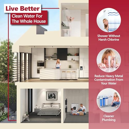 Whole House Water Filter Set for Heavy Metals