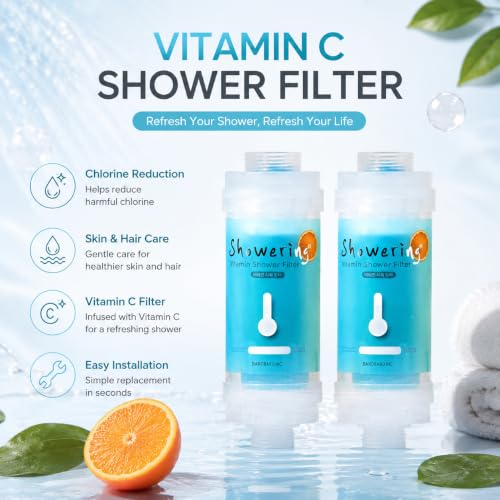 2 pack Generic Vitamin C Shower Head Filter (2 Count)
