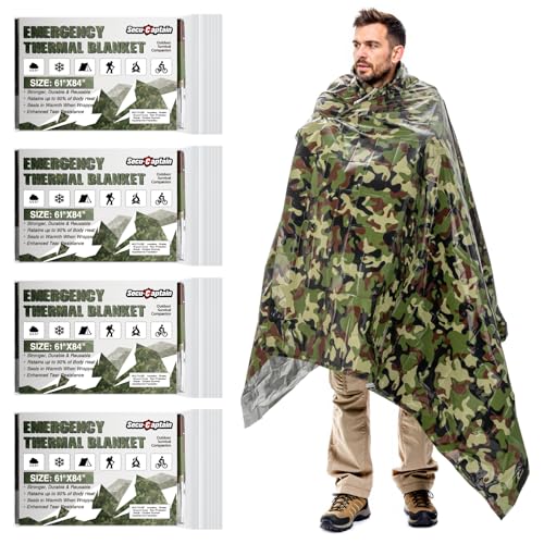 Survival Emergency Thermal Blankets (4 Count)