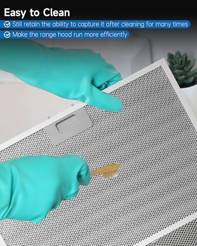 2PCS WB02X11012 Range Hood Grease Filter Compatible with GE JV566H1SS JV566H2SS JV665H1BB JV665H1CC JV665H1WW (2 Count)