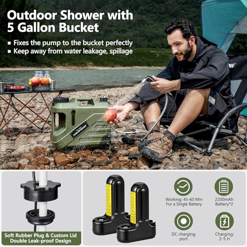 Portable Shower for Camping with Integrated Design