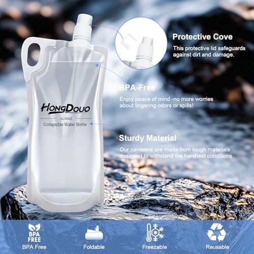 2 Pack Collapsible Water Bottles (2 Count)