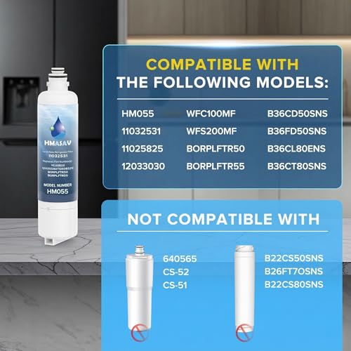 11032531 Water Filter Replacement for Bosch Ultra Clarity Pro (3 Count)