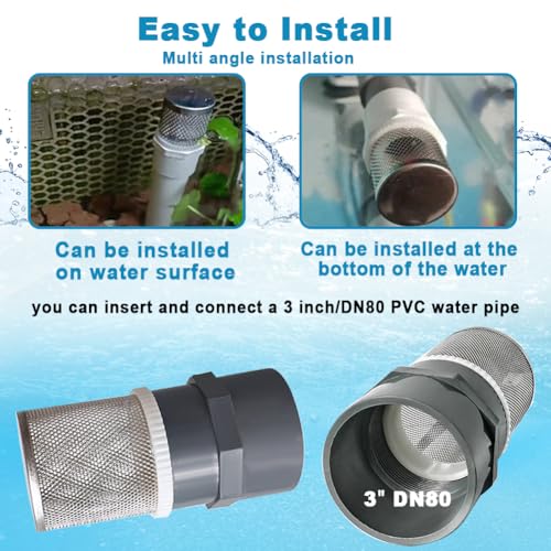 3 inch stainless steel filter DN80