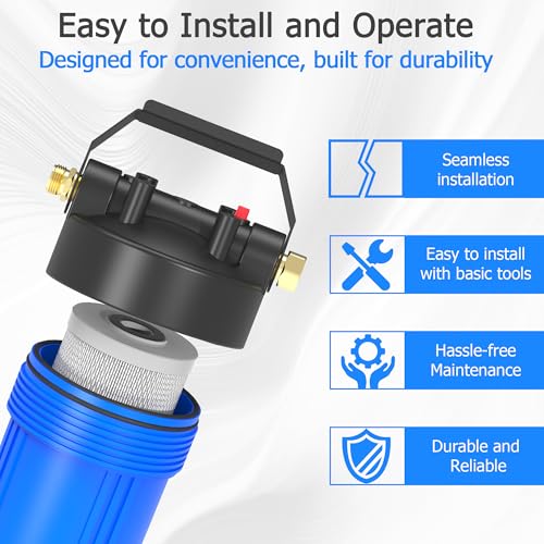 HHB10 RV Water Filter System with 0.2 Micron Composite Filter
