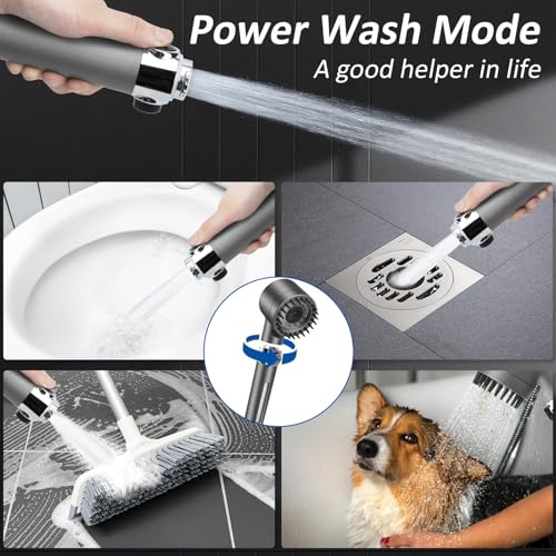 Shower Head Black With Hose
