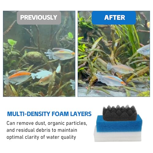12Pcs Canister Filter Media for Fluval 306 (12 Count)