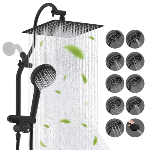 High Pressue All Metal 10" Rainfall Shower Head