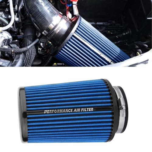 Blue 3 3.5 4 inch Universal Cold Air Intake Filter 76mm 89mm 101mm
